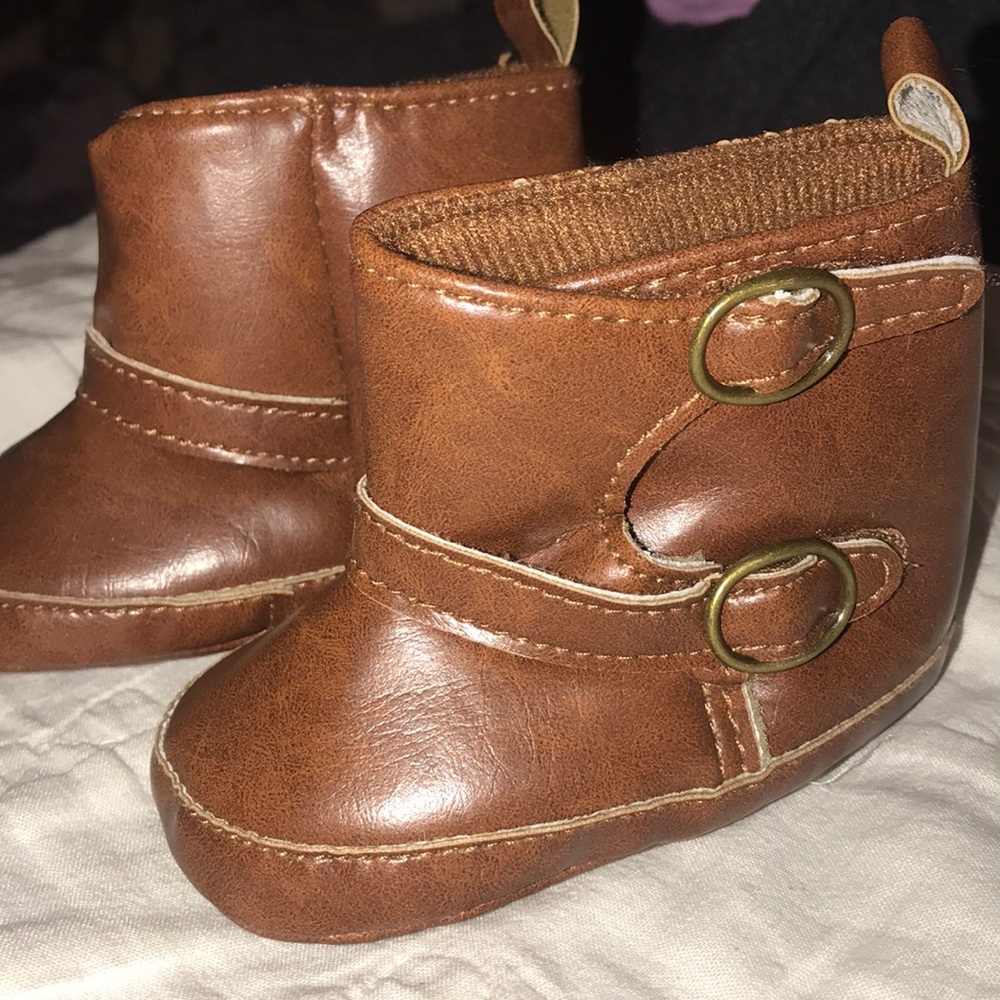 NEW brown baby boots